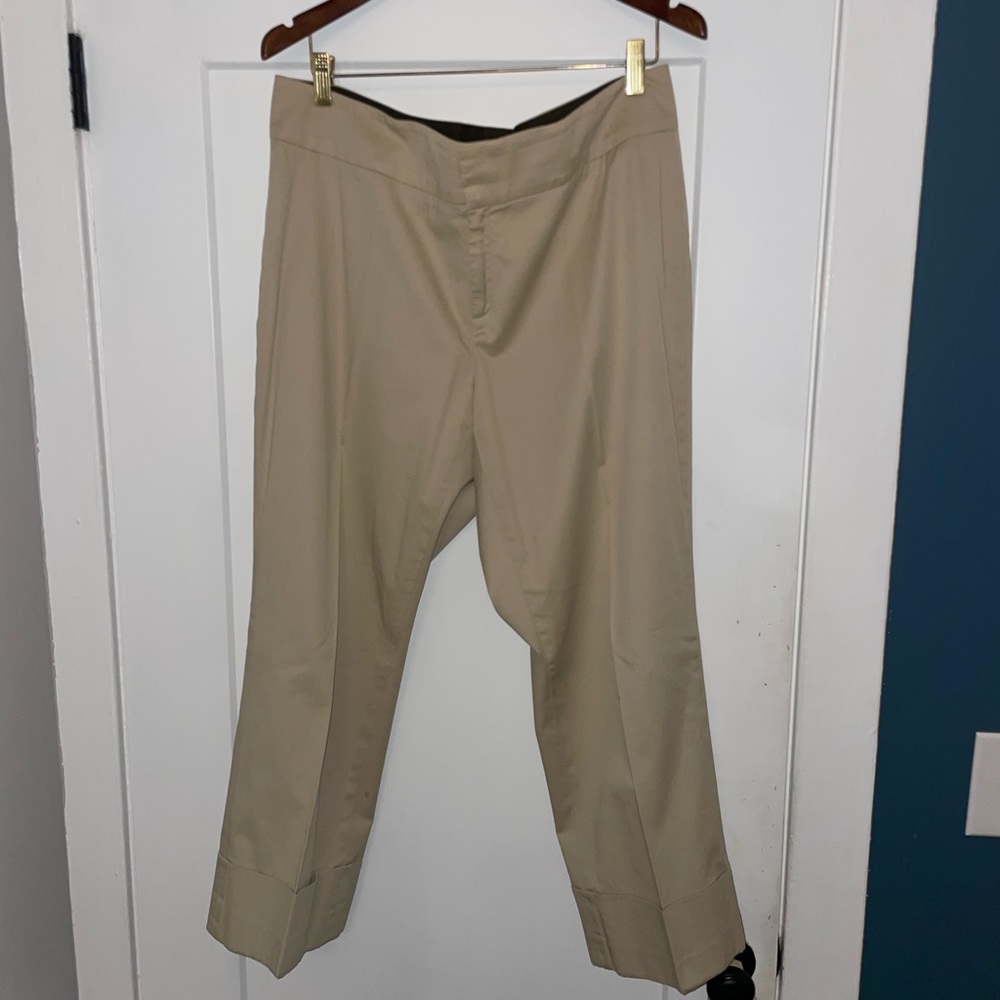 Banana Republic cuffed cropped khakis